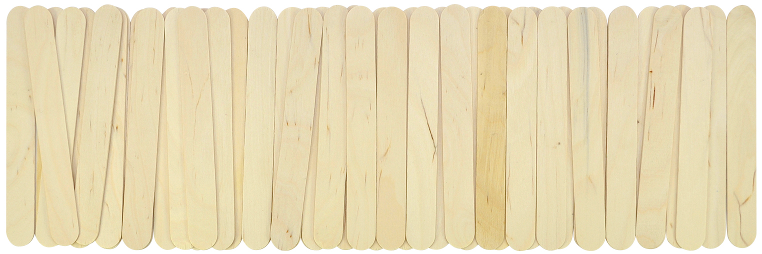 Bastelhölzer natur groß 50 Stück Basteln mit Holz